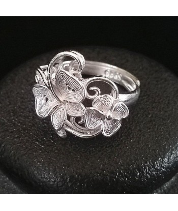 Bague Papillon  Fleur d'Arabesque (Argent) Vous souhaitez 