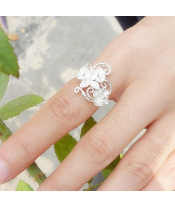 Bague Papillon  Fleur d'Arabesque (Argent) Vous souhaitez 