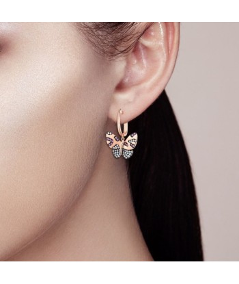 Boucles d'Oreilles Papillon  Rose Neodesign (Or) Economisez 