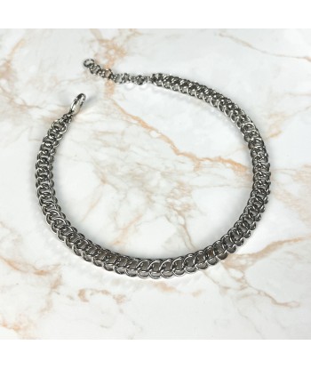 Half Persian chainmail choker stainless steel necklace ou a consommer sur place