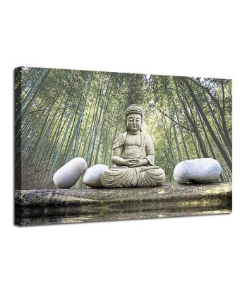 Toile Bouddha Sous les Bambous hantent personnes