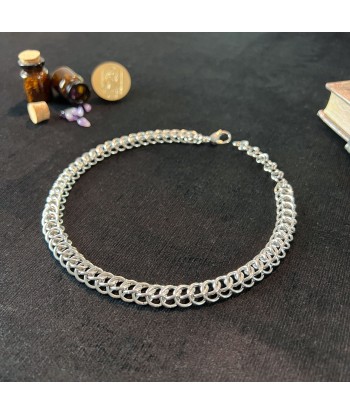 Half Persian chainmail choker stainless steel necklace ou a consommer sur place